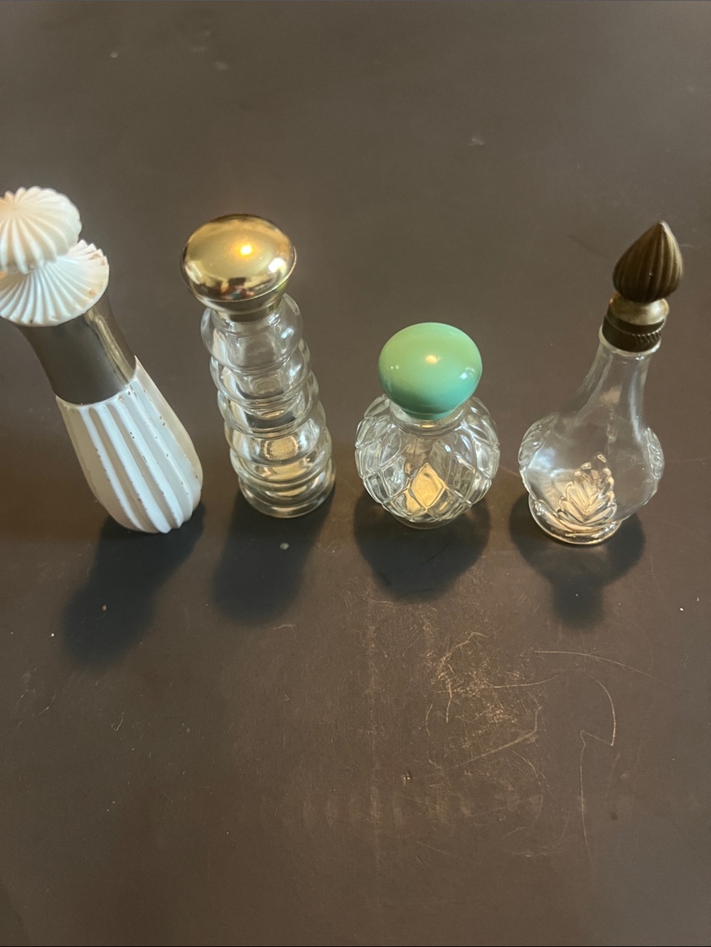 Avon Women Makeup Setting Powder & Spray Bottles with White and Teal Accents